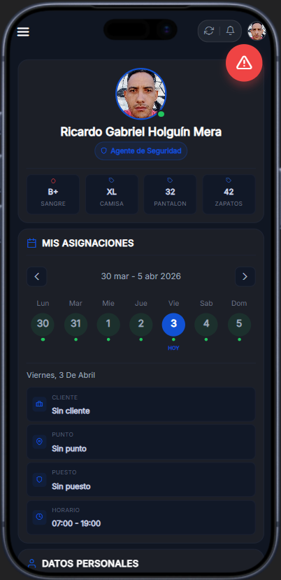 Centinela Go - Aplicación móvil para guardias de seguridad con bitácora digital, rondas y SOS